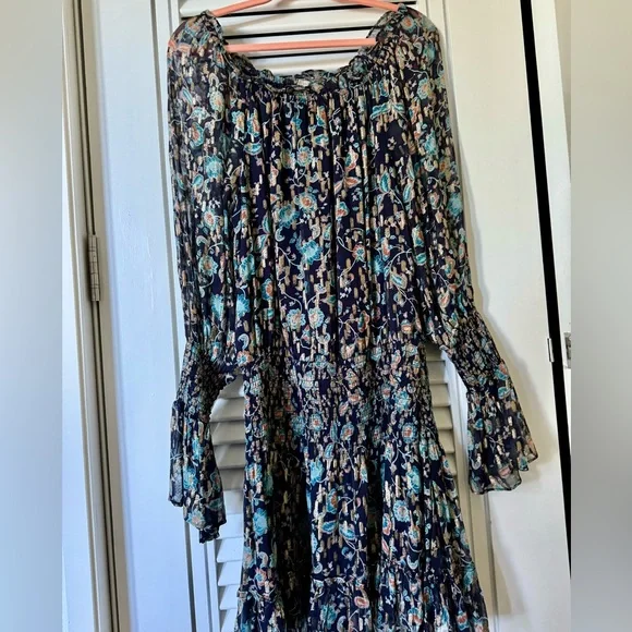 Ramy Brook Navy with gold pattern. Worn 1x - Picture 1 of 3